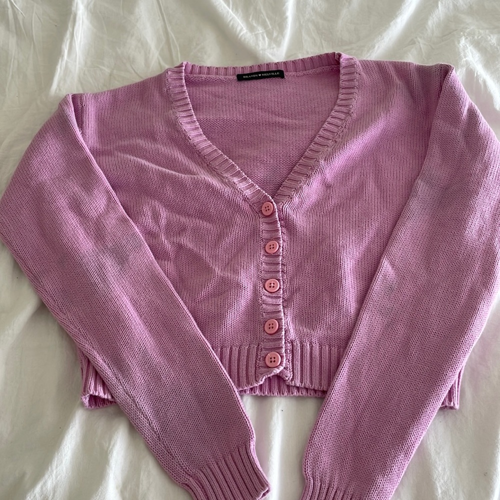 brandy melville bubblegum pink billie sweater